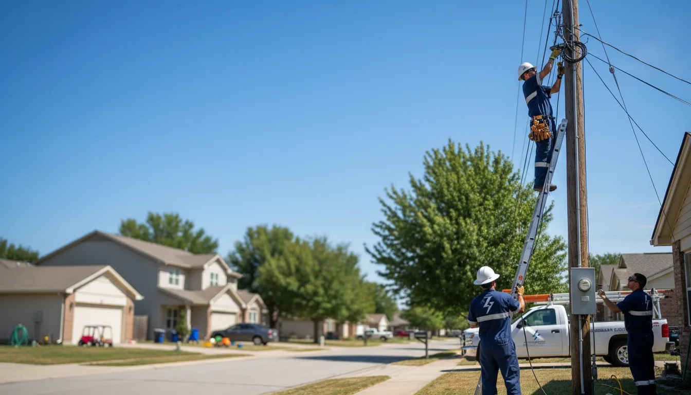 Residential electrician providing installation services in Taftville, CT
